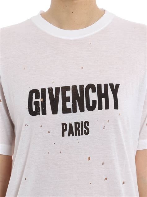 givenchy kaufen t shirt löcher|T.